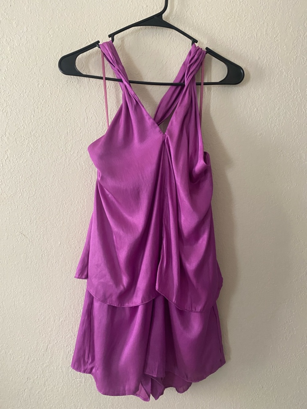DO+BE Magenta Satin-Look Romper NWTs - Picture 3 of 13